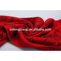 Klassische Stil Red Farbe Modische Jacquard Pattern 100% Viskose Schal